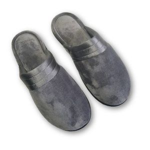 isotoner Silver Slippers 9.5 - 10